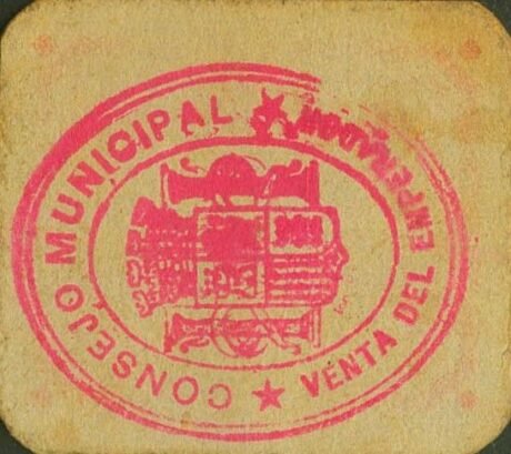 Реверс банкноты 50 centymów Venta del Emperador (Hiszpania)