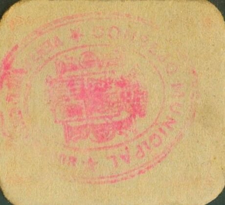 Реверс банкноты 1 peseta Venta del Emperador (Hiszpania)