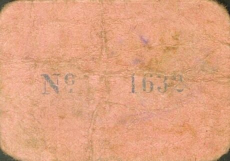 Rewers banknotu 10 centymów Villanueva de Castellon (Hiszpania) 1937