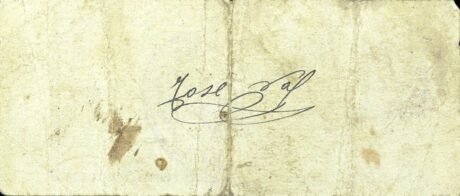 Реверс банкноты 25 сантимов Ла Альмольда (Испания)