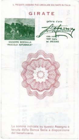 Реверс банкноты 50 lire Bank Sella (Italy) 1976