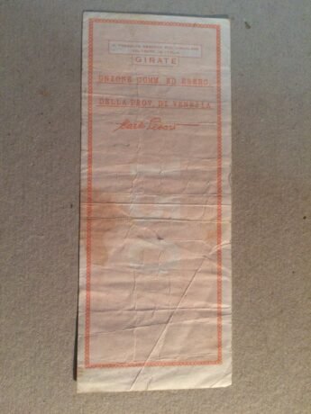 Реверс банкноты 150 lirów Cassa di Risparmio di Venice (Włochy) 1976