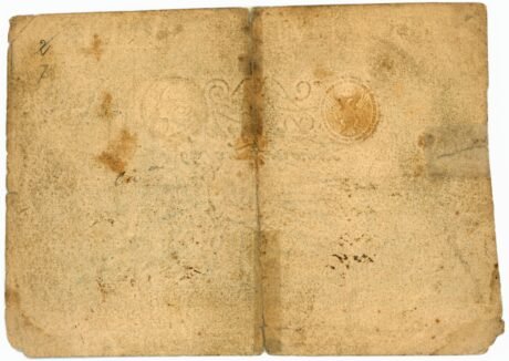 Реверс банкноты 200 лир (Италия) 1799 года