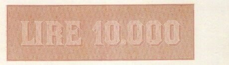 Реверс банкноты 10 000 lirów (Włochy) 1945