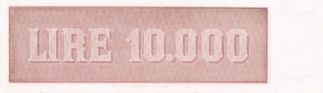 Реверс банкноты 10 000 lirów (Włochy) 1947