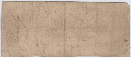 Реверс банкноты 2 доллара - Сельскохозяйственный банк Верхней Канады. (Канада) 1835 года