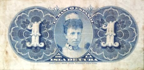 Реверс банкноты 1 песо (Куба) 1896 года