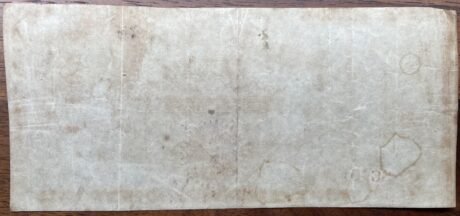 Реверс банкноты 5 песо (Куба) 1869 года