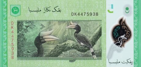 Реверс банкноты 5 ринггит (Малайзия) 2012 года