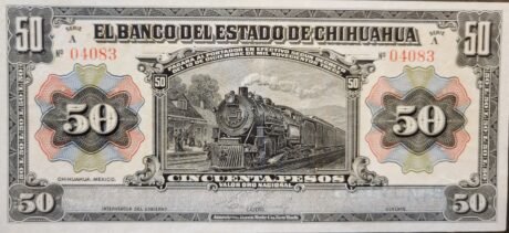 Аверс банкноты 50 песо 