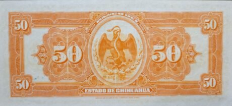 Реверс банкноты 50 песо 