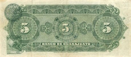 Реверс банкноты 5 песо 