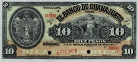 Аверс банкноты 10 песо 