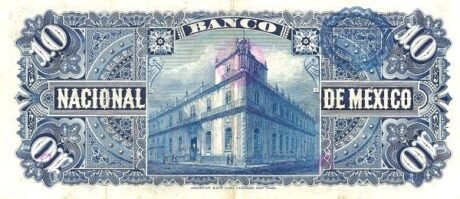Реверс банкноты 10 песо 