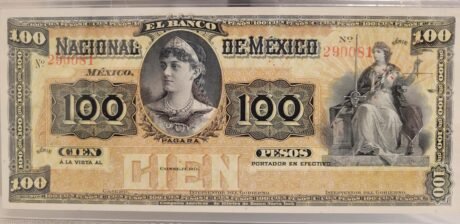 Аверс банкноты 100 песо 