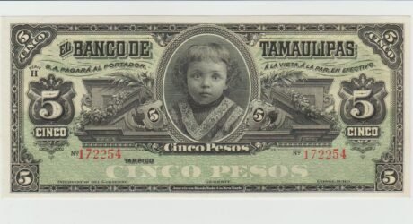 Аверс банкноты 5 песо 