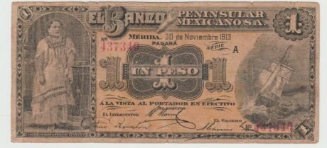 Аверс банкноты 1 песо 