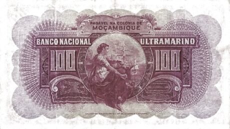Реверс банкноты 100 escudos (Mozambik) 1938