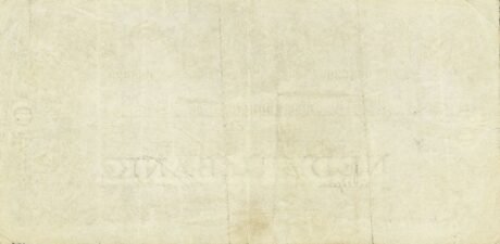 Реверс банкноты 40 гульденов (Нидерланды) 1861 года