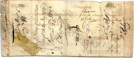 Реверс банкноты 500 гульденов (Нидерланды) 1814 года