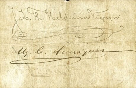 Реверс банкноты 2 1/2 гульдена (Нидерланды) 1892 года