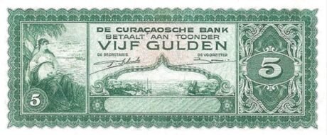 Аверс банкноты 5 гульденов (Нидерланды) 1943 года