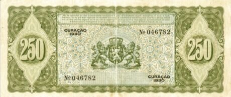 Реверс банкноты 250 гульденов (Нидерланды) 1930 года