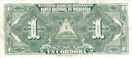Реверс банкноты 1 kordoba (Nikaragua) 1914