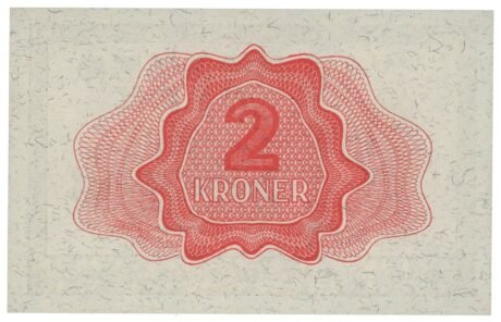 Реверс банкноты 2 кроны (Норвегия) 1940 года