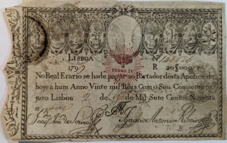 Аверс банкноты Podróż 20-tysięczna (Portugalia) 1826