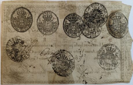 Реверс банкноты Podróż 20-tysięczna (Portugalia) 1826