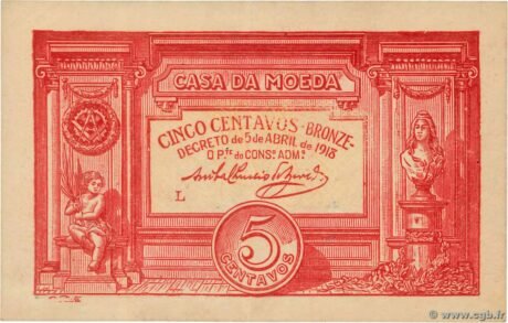 Аверс банкноты 5 сентаво 