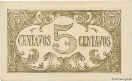 Реверс банкноты 5 сентаво 