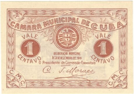 Аверс банкноты 1 сентаво 