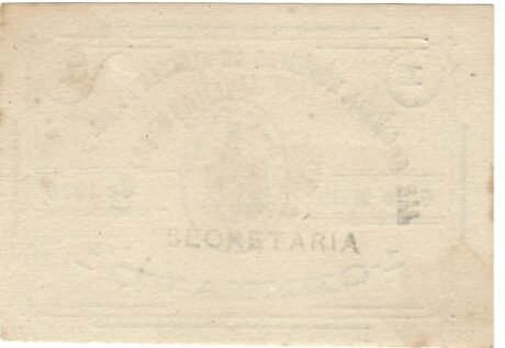 Реверс банкноты 1 centavo „Alcácer” (Portugalia) 1920