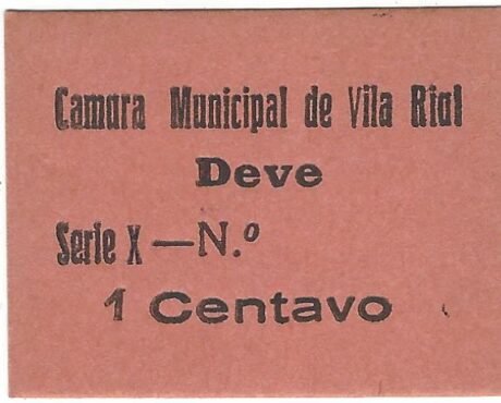 Аверс банкноты 1 сентаво 