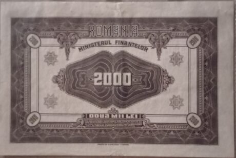 Реверс банкноты 2000 лей  