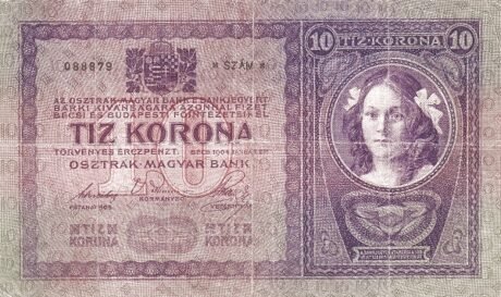 Реверс банкноты 10 крон 