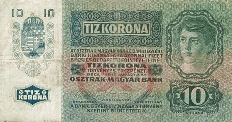 Реверс банкноты 10 крон 