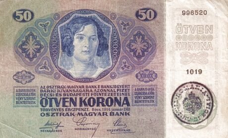 Аверс банкноты 50 крон 