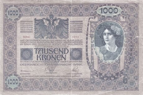 Реверс банкноты 1000 крон 