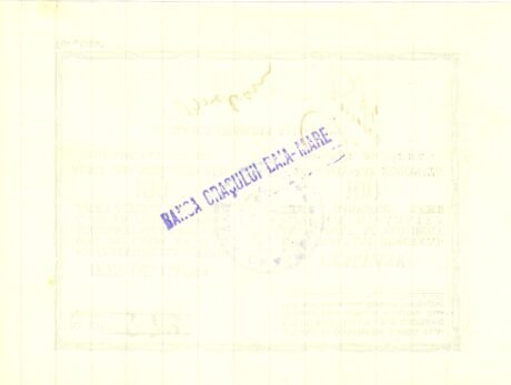 Реверс банкноты 100 koron „Baia Mare” (Rumunia) 1920