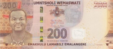 Аверс банкноты 200 эмалангени (Свазиленд) 2023 года