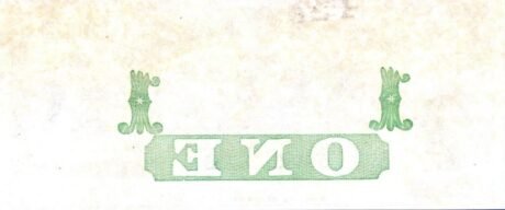 Реверс банкноты 1 доллар Bank of New-England at Goodspeed's Landing - Connecticut (Соединенные Штаты Америки) 1853 года