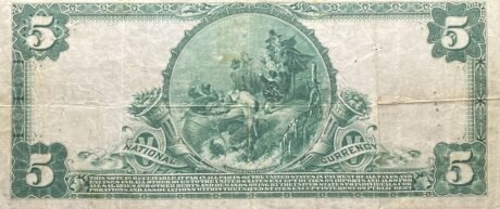 Реверс банкноты 5-dolarowy banknot wielkoformatowy (Stany Zjednoczone Ameryki) 1902