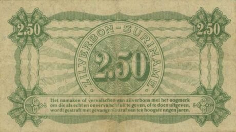 Реверс банкноты 21/2 гульден 