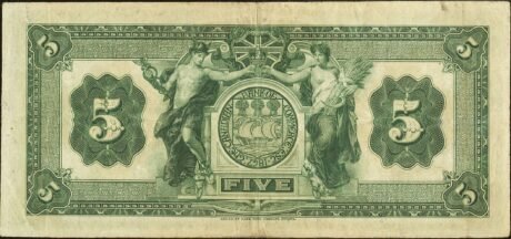 Реверс банкноты 5 долларов 