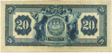 Реверс банкноты 20 долларов 