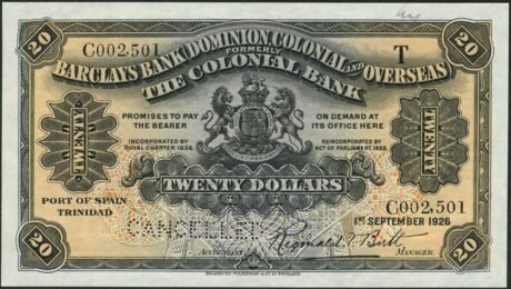 Аверс банкноты 20 долларов 