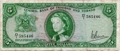 Аверс банкноты 5 долларов 